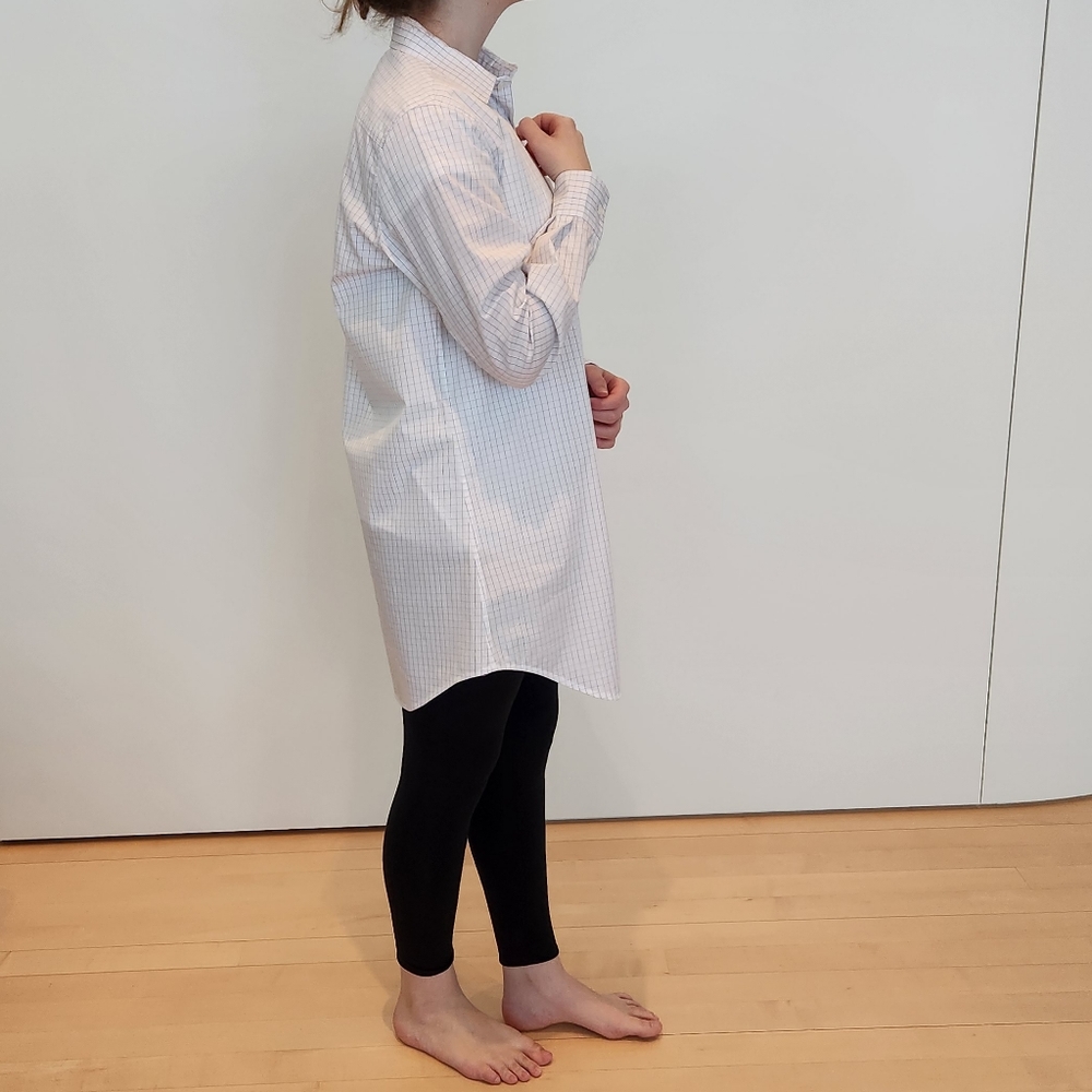 Eileen M Custom Designed Checkered Button Down Tu… - image 2